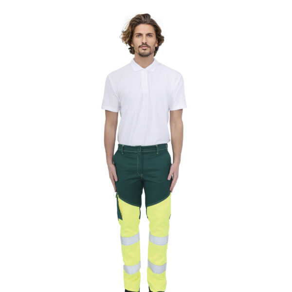 Pantalone multitasca bicolore altavisibilità